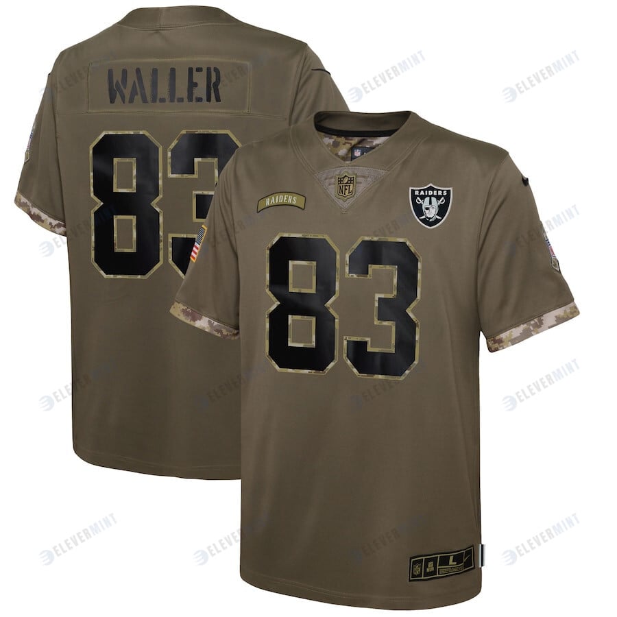 Darren Waller Las Vegas Raiders 2022 Salute To Service Player Limited Jersey - Olive
